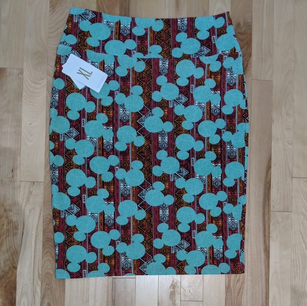 Lularoe XL Aztec Mickey Cassie skirt